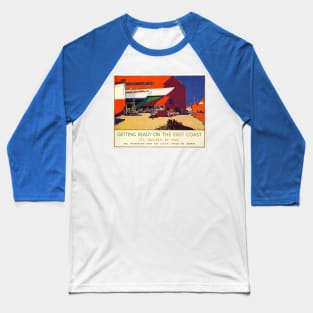 Vintage Travel - Quicker by Rail Baseball T-Shirt